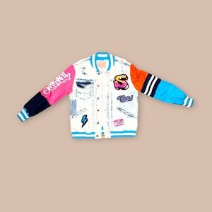 COLLAGE PATCH DENIM JACKET | SMOKE RISE DNM CO. | SIZE: L